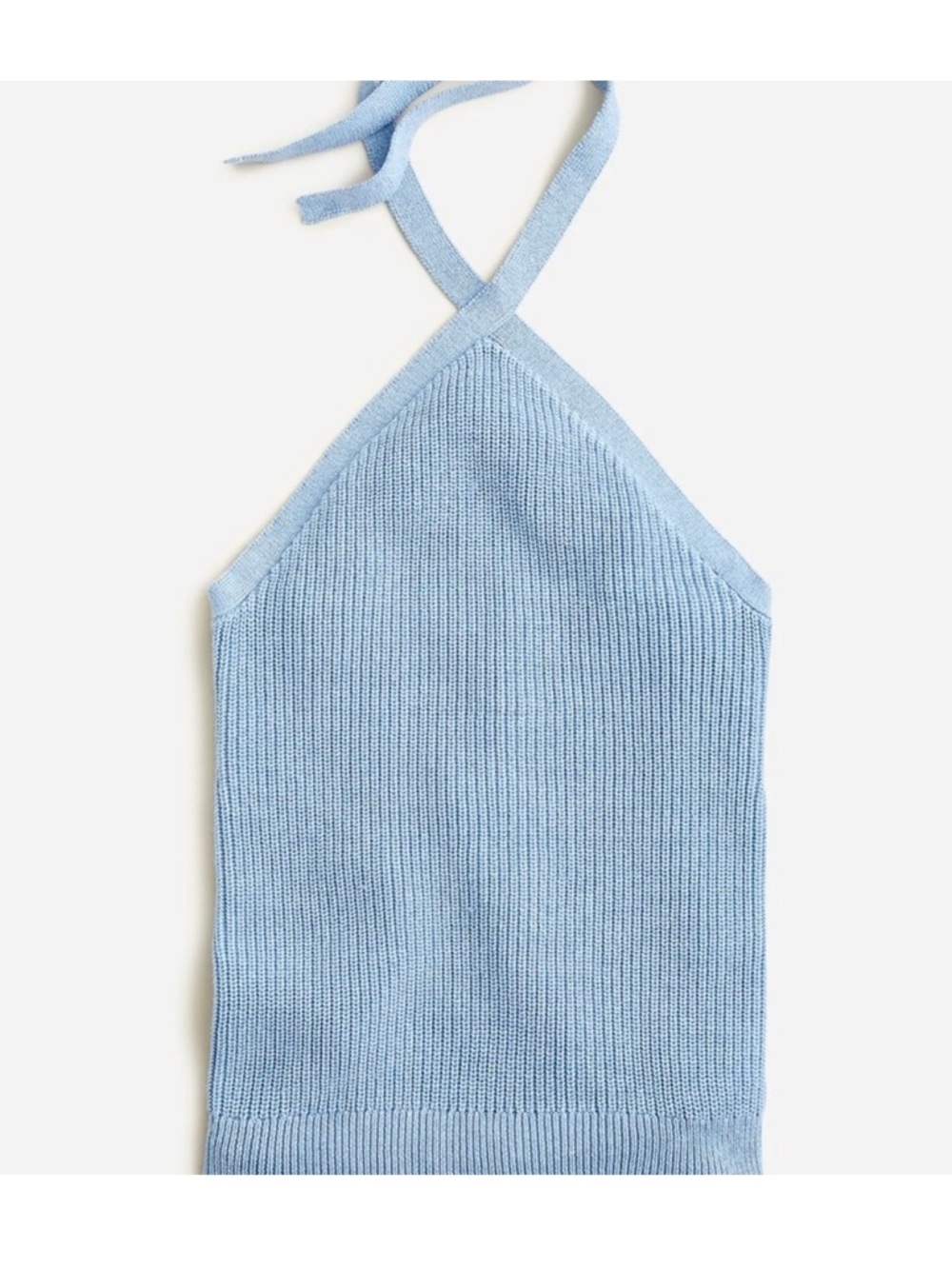 J. Crew Light Blue Knit Halter Top